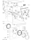Схема №1 WAK 6466 с изображением Модуль (плата) для стиралки Whirlpool 481221470607