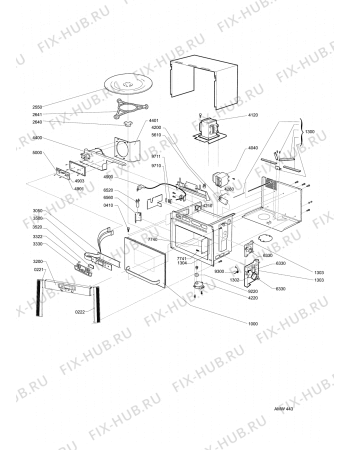 Схема №1 HJA70301 (F090952) с изображением Дверца для микроволновки Indesit C00324138