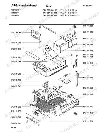 Взрыв-схема стиральной машины Blomberg TK 610-W - Схема узла Section3