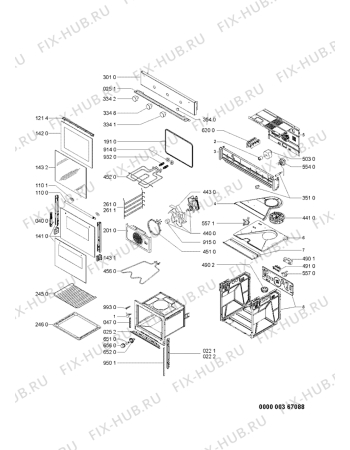 Схема №1 AKP 286/IX/01 с изображением Панель для электропечи Whirlpool 481245249744