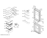 Схема №2 KG39NX75 с изображением Дверь морозильной камеры для холодильной камеры Siemens 00680136