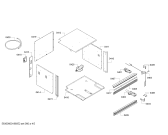 Схема №1 BS275100E с изображением Рамка для плиты (духовки) Bosch 00684265