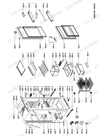 Схема №1 KRCB6050 (F090431) с изображением Руководство для холодильника Indesit C00351454