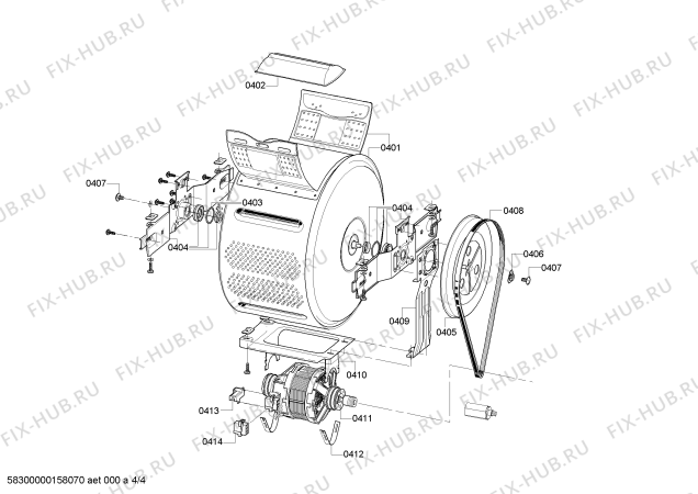 Схема №1 WP09R152EE с изображением Кабель для стиралки Bosch 00647266