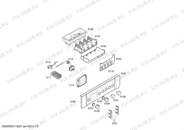 Схема №3 HB2QU2Q0 с изображением Ручка конфорки для плиты (духовки) Bosch 00605871