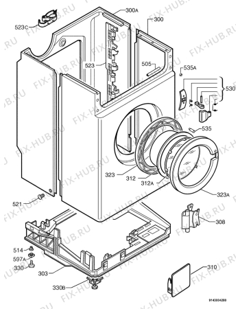 Взрыв-схема стиральной машины Electrolux EW1248W - Схема узла Housing 001
