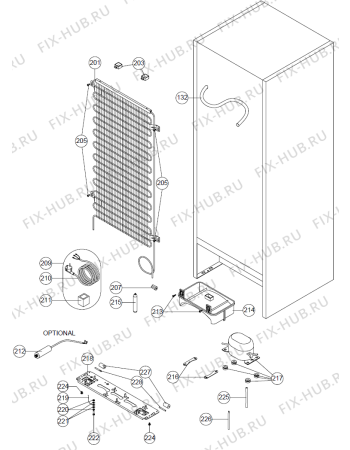 Взрыв-схема холодильника Upo F21851ND (377477, ZOS29664) - Схема узла 04