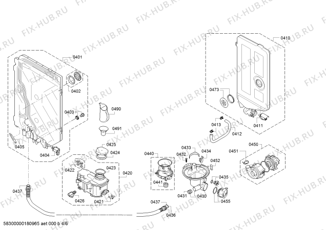 Схема №2 SMS78M08TR ActiveWater Eco с изображением Силовой модуль запрограммированный для посудомоечной машины Bosch 12007923