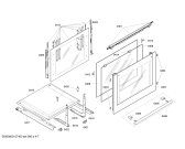 Схема №2 HL424260E с изображением Фронтальное стекло для электропечи Siemens 00476481