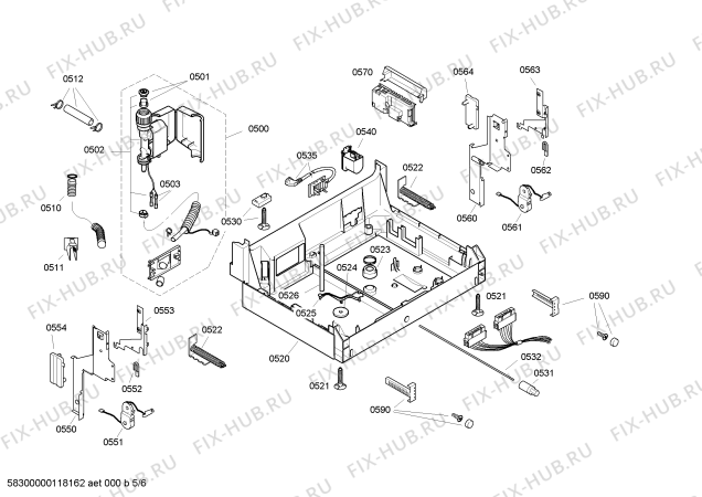 Схема №3 SGI59T05EU с изображением Краткая инструкция для посудомойки Bosch 00599014