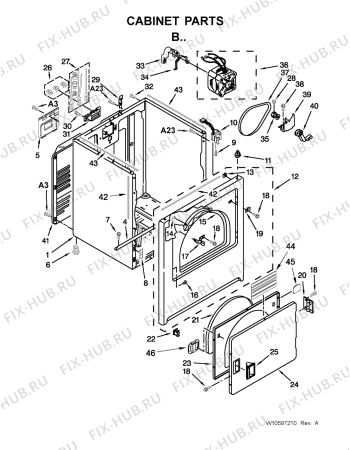 Схема №2 4GMEDC300YW с изображением Электропитание для сушильной машины Whirlpool 482000013141