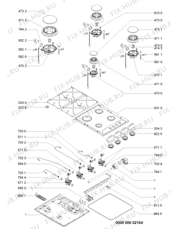 Схема №1 AKM260IX3 (F091826) с изображением Наставление для плиты (духовки) Indesit C00362275