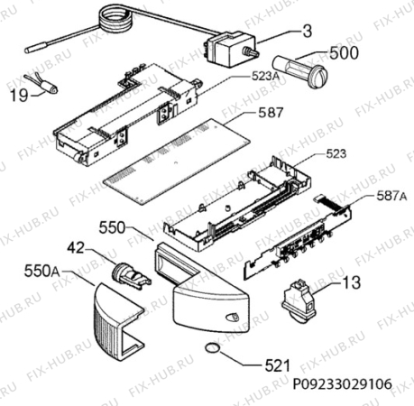 Взрыв-схема холодильника Aeg Electrolux S62900KSW0 - Схема узла Diffusor