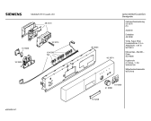 Схема №3 SE26A251FF с изображением Панель управления для электропосудомоечной машины Siemens 00433974