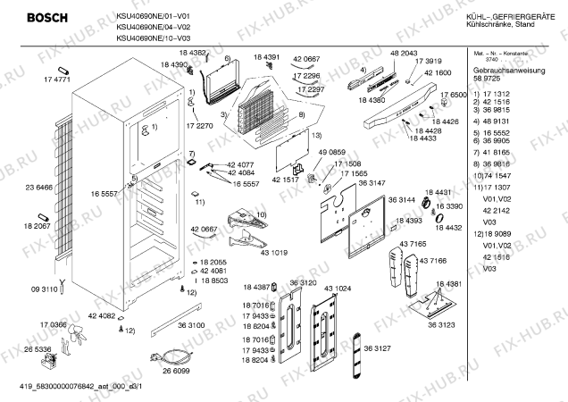Схема №2 KSU40690NE с изображением Панель управления для холодильной камеры Bosch 00438773