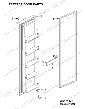 Взрыв-схема холодильника Indesit MSZ803UK (F048864) - Схема узла