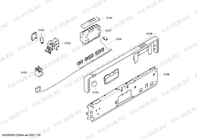 Схема №3 SHVGGK1UC GI936-760 с изображением Спецфильтр Bosch 00174936