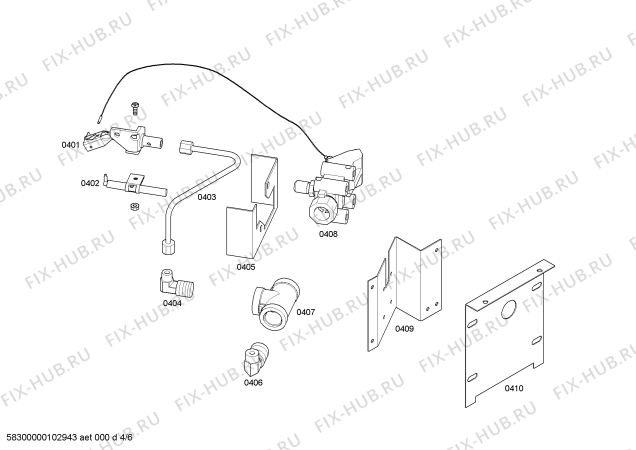 Схема №3 PSC366ZS с изображением Коллектор для плиты (духовки) Bosch 00369942