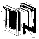 Схема №1 CSIE232W с изображением Дверь (стекло) духовки для плиты (духовки) Electrolux 3422176101