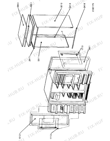 Схема №5 KGN 7070/IN с изображением Элемент корпуса для холодильника Whirlpool 481244069109