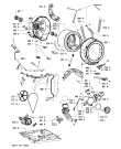 Схема №1 WFE 1210 CW с изображением Ручка (крючок) люка для стиралки Whirlpool 480111104457