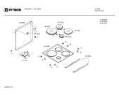 Схема №1 EH594HMSW с изображением Планка для плиты (духовки) Bosch 00296539