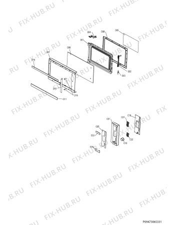 Взрыв-схема микроволновой печи Electrolux EMS30400OX - Схема узла Section 2