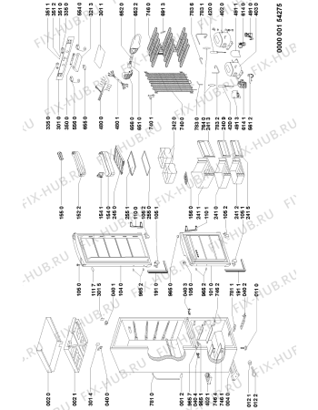 Схема №1 ARC 5774/1 с изображением Дверца для холодильника Whirlpool 481241610405
