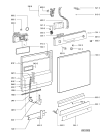 Схема №1 ADL 233 с изображением Блок управления для посудомоечной машины Whirlpool 480140101761