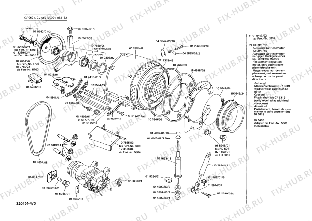 Взрыв-схема стиральной машины Constructa CV062132 CV621 - Схема узла 03