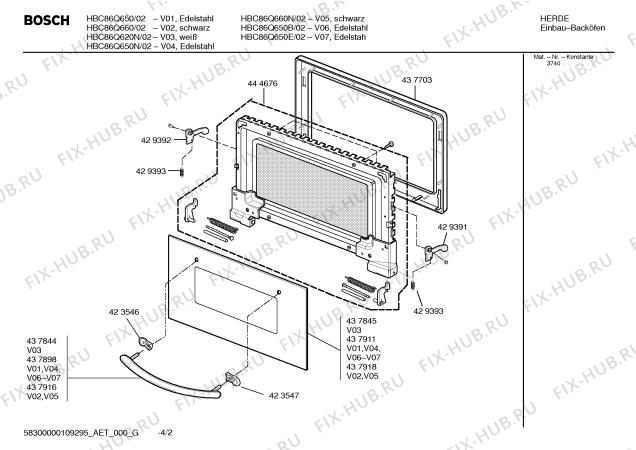 Схема №2 HBC86Q650B с изображением Инструкция по эксплуатации для микроволновой печи Bosch 00590360
