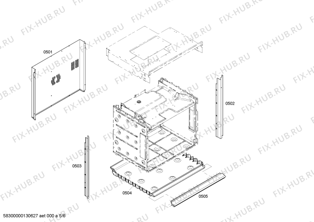 Схема №1 HB30S51UC с изображением Интерфейс для плиты (духовки) Siemens 00479461