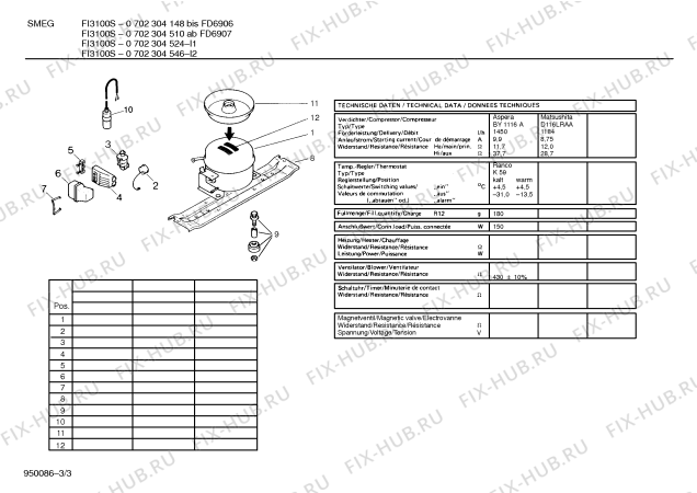 Схема №2 KIVDD21FF RG6304F13 с изображением Плата для холодильника Siemens 00119140