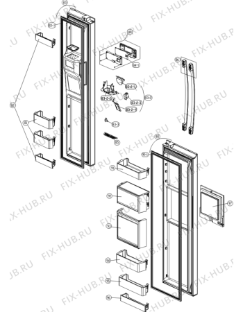 Взрыв-схема холодильника Gorenje NRS9182BRD (623827, HZLF63966E) - Схема узла 05