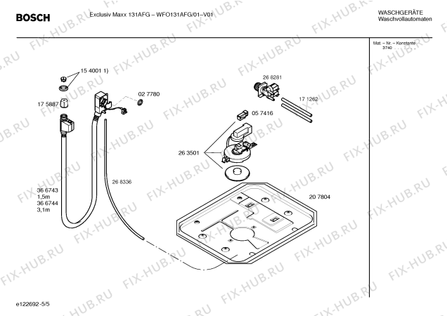 Схема №1 WFO131AFG Exclusiv Maxx WFO131AFG с изображением Таблица программ для стиралки Bosch 00590054