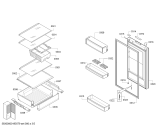 Схема №1 KGN57PI26N с изображением Крышка для холодильной камеры Bosch 00632959