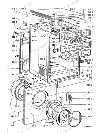 Схема №1 WT 1200 /WS-D с изображением Электромотор для стиралки Whirlpool 481236118176