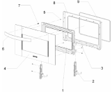 Схема №1 CBM9000E (177106, BT32CF2) с изображением Ручка двери для свч печи Gorenje 175292