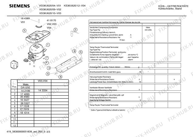 Схема №2 KS36U620 с изображением Дверь для холодильника Siemens 00219644