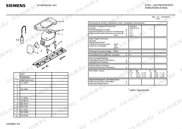 Схема №1 KIR18451FF Bosch с изображением Дверь для холодильной камеры Siemens 00239342