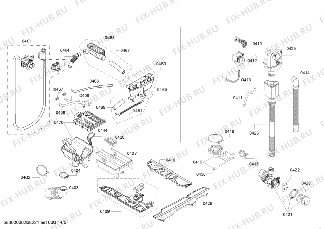Схема №2 WM14U940TR с изображением Инструкция по эксплуатации для стиралки Siemens 18036829