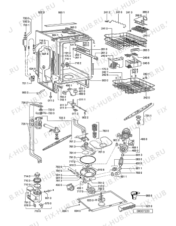 Схема №1 GSX 5929/1 с изображением Обшивка для посудомоечной машины Whirlpool 480140101319