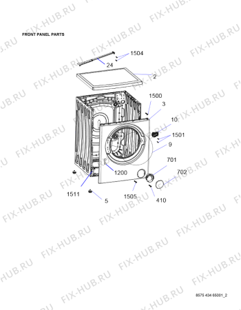 Схема №1 AWZ9614F с изображением Противовес для стиралки Whirlpool 482000020655