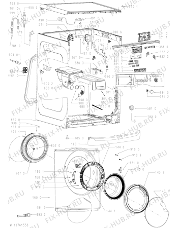 Схема №1 WAK Eco 6585 с изображением Всякое для стиралки Whirlpool 481010597980