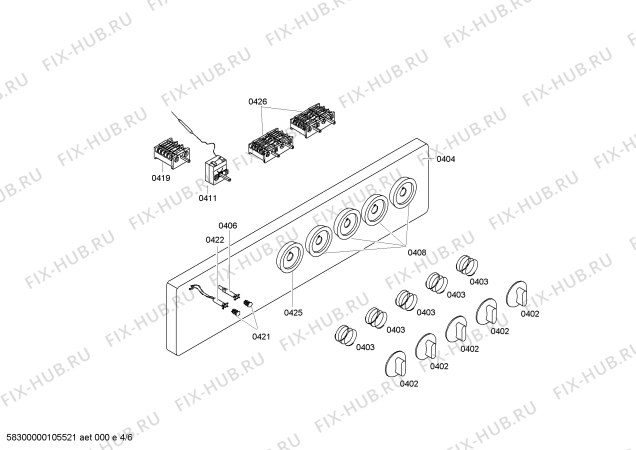 Схема №3 HSS120020 с изображением Кольцо для плиты (духовки) Bosch 00426447