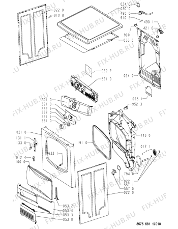 Схема №1 AWZ 6812 с изображением Обшивка для сушилки Whirlpool 481245212308