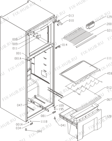 Схема №1 RK67365A (130523, HZOKS3766PBF) с изображением Сенсорная панель для холодильника Gorenje 121338
