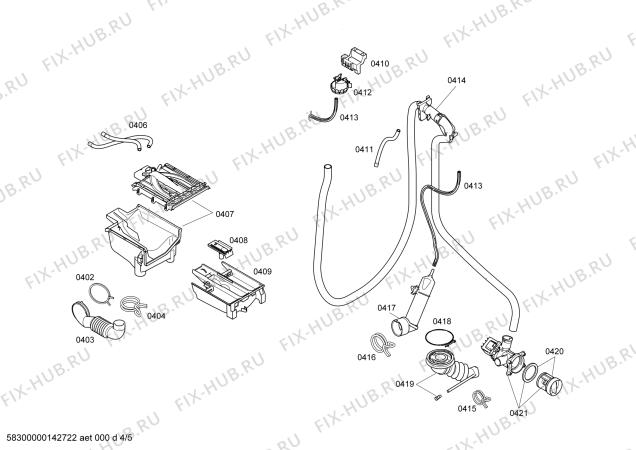 Схема №4 WLM20461BY с изображением Ручка для стиральной машины Bosch 00753773