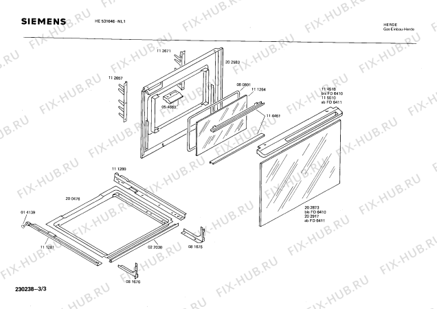 Схема №1 HE531646 с изображением Ручка для плиты (духовки) Siemens 00027225