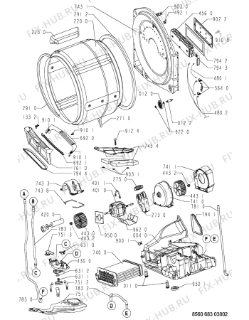 Схема №1 TRK DYNAMIC с изображением Обшивка для сушильной машины Whirlpool 481245215675
